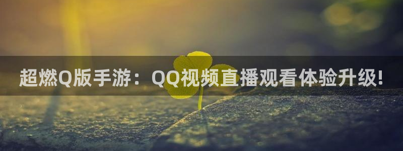 919体育nba直播安卓版：超燃Q版手游：QQ视频直播观看体验升级!